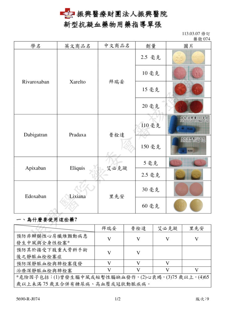 里先安(粉紅色圓凸形)膜衣錠 - Cheng Hsin General Hospital